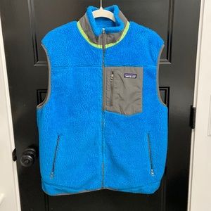 Mens Large Patagonia Blue Retro Vest